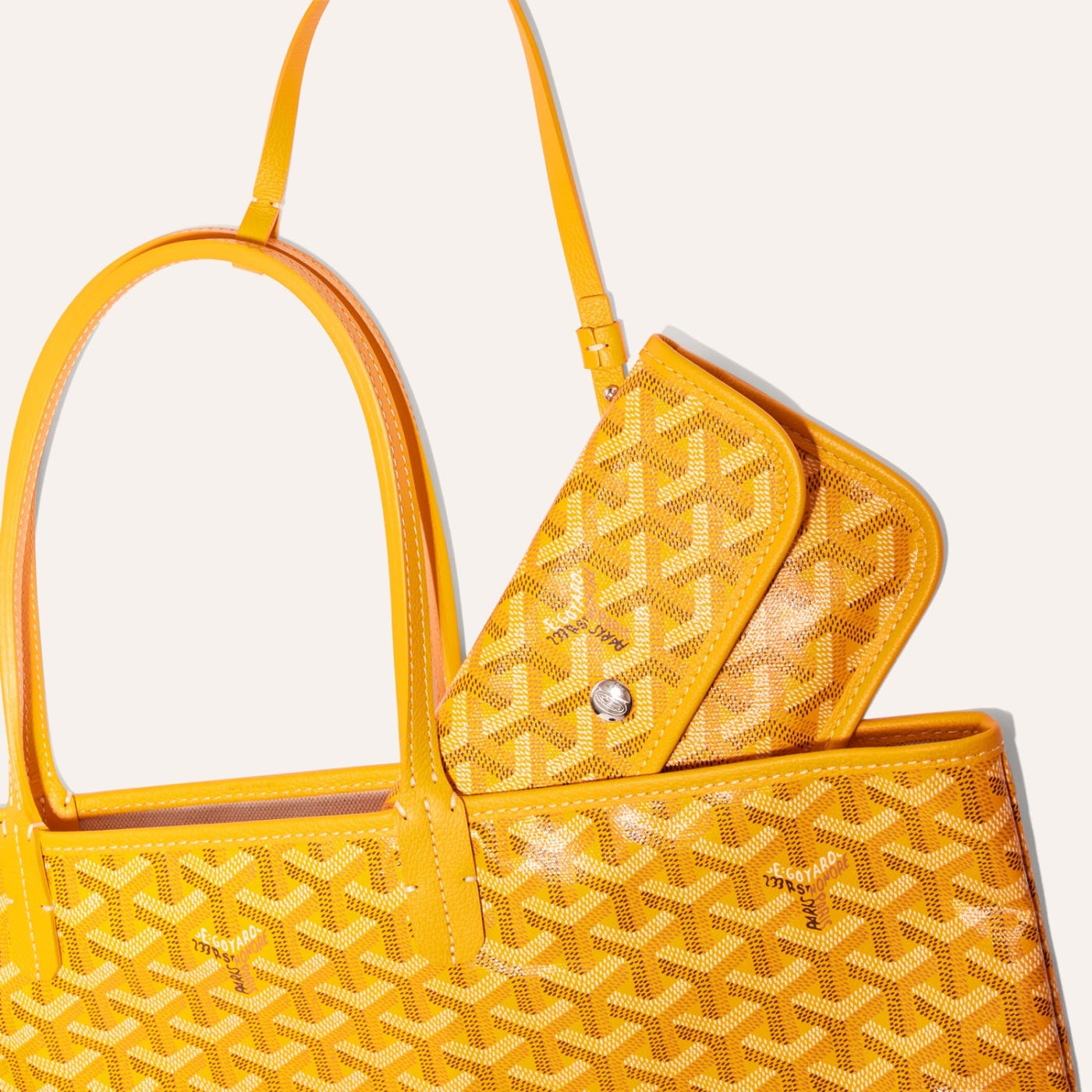 Goyard Saint Louis PM Tote Bag Yellow - Image 4